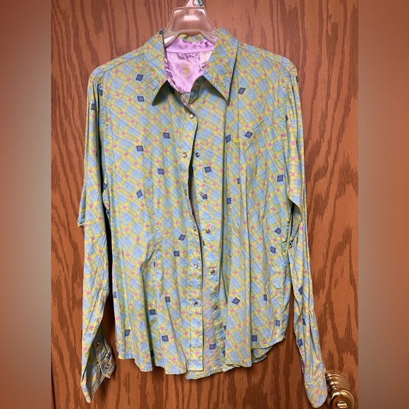Tops - Purple base button up